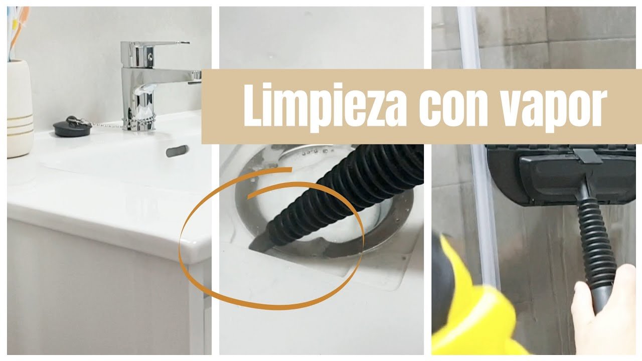 limpiar baño con vaporeta